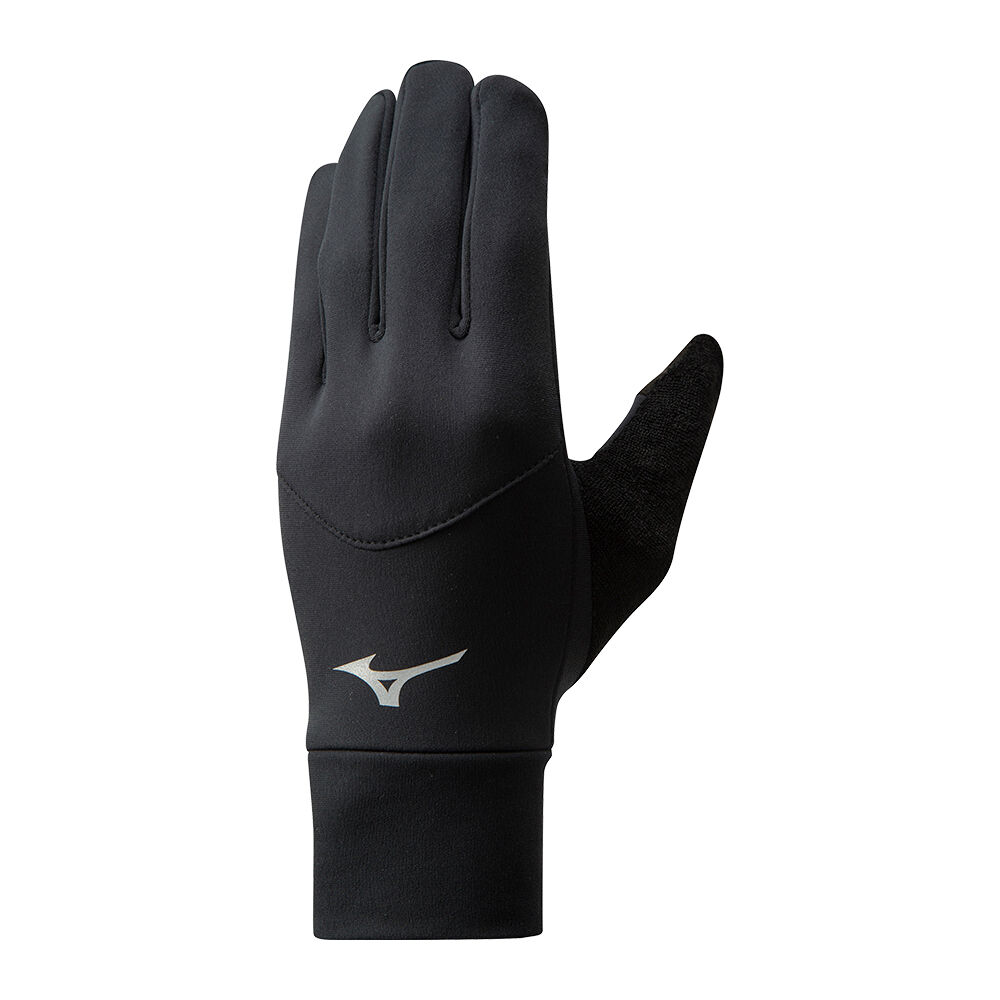 Panske Rukavice Mizuno Warmalite Bezecke Čierne Vypredaj SBDV79561
